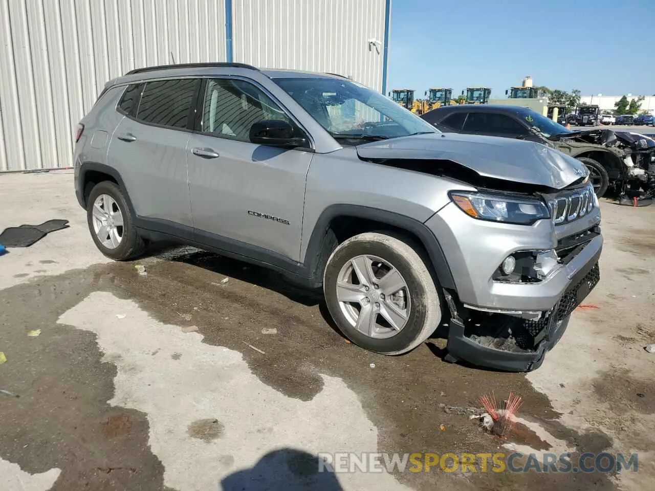 4 fotografías del automóvil dañado 3C4NJCBB0NT192422 JEEP COMPASS 2022