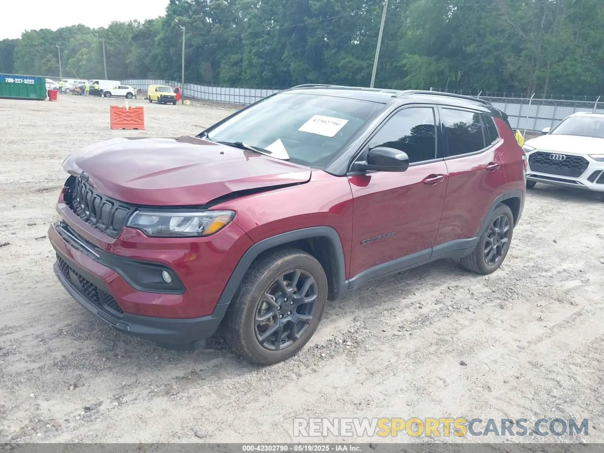 2 fotografías del automóvil dañado 3C4NJCBB2NT210970 JEEP COMPASS 2022