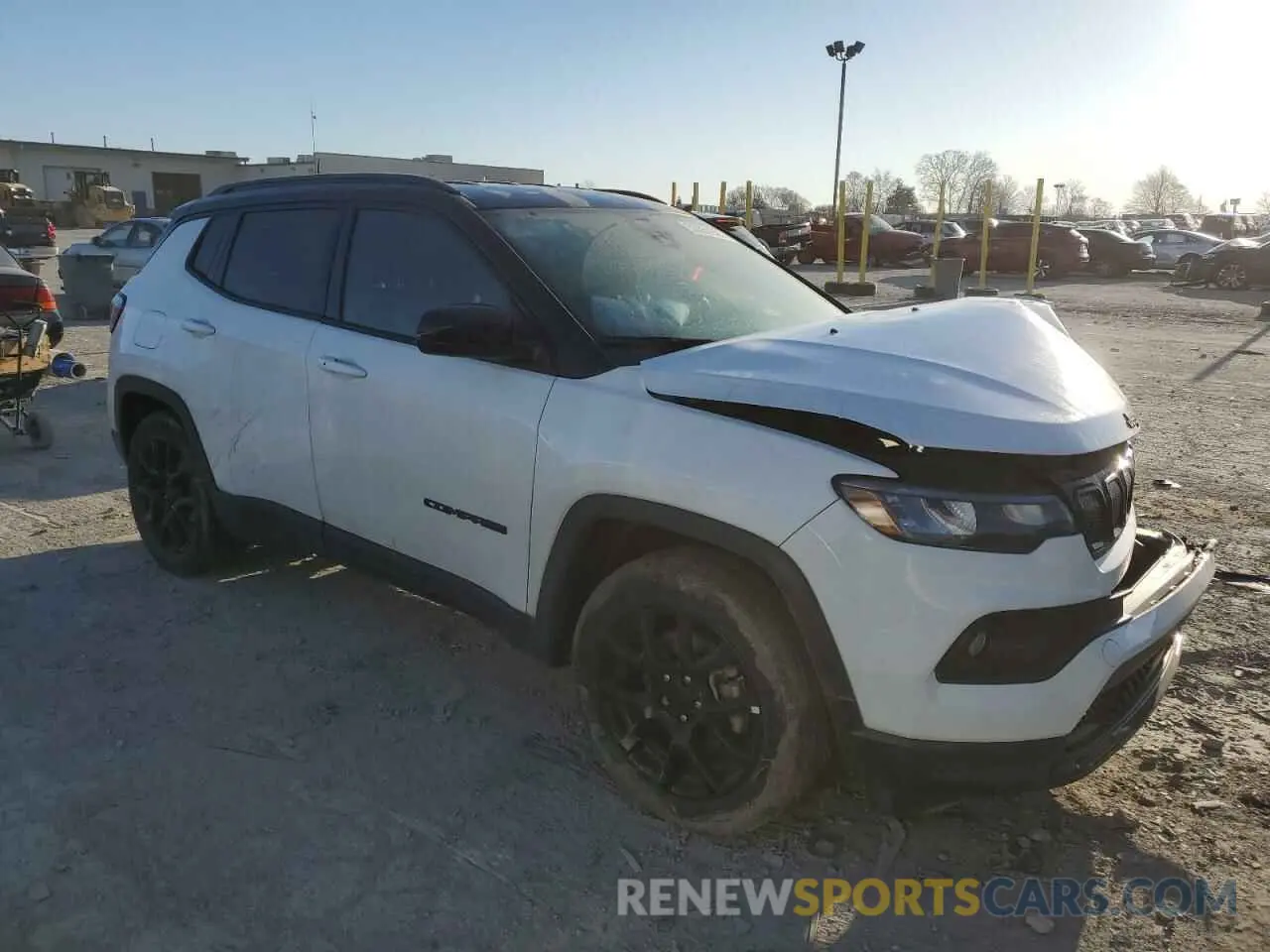4 fotografías del automóvil dañado 3C4NJCBB3NT225638 JEEP COMPASS 2022