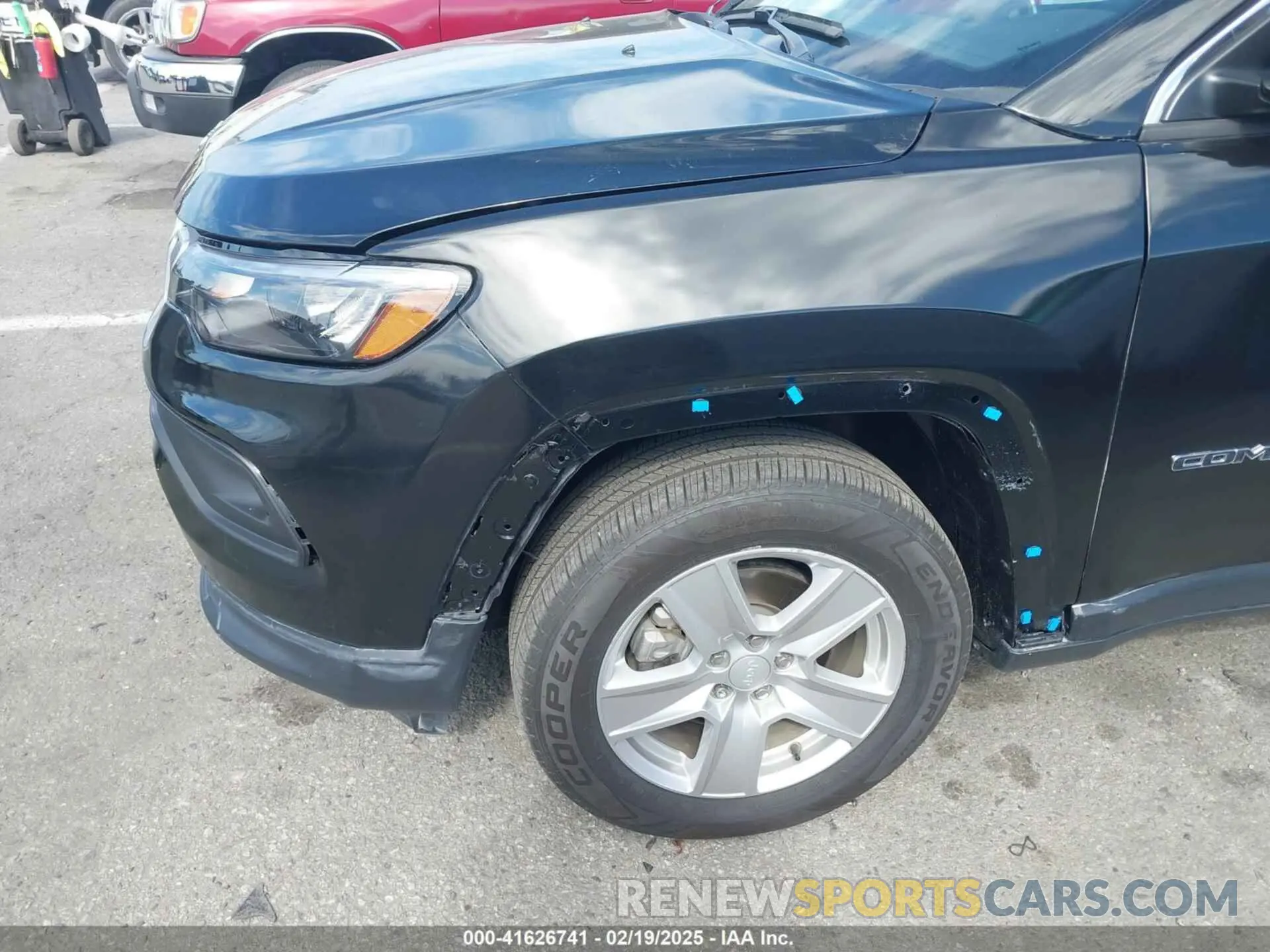 6 fotografías del automóvil dañado 3C4NJCBB5NT139442 JEEP COMPASS 2022