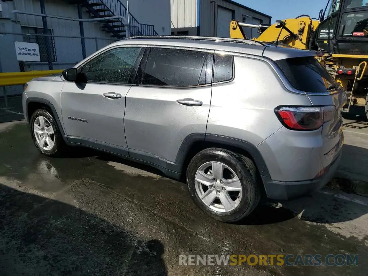2 fotografías del automóvil dañado 3C4NJCBB5NT218089 JEEP COMPASS 2022