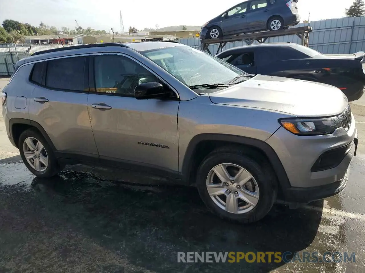 4 fotografías del automóvil dañado 3C4NJCBB5NT218089 JEEP COMPASS 2022