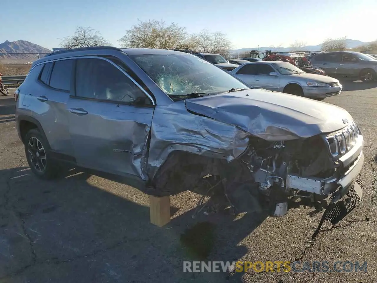 4 fotografías del automóvil dañado 3C4NJCBB6NT119314 JEEP COMPASS 2022