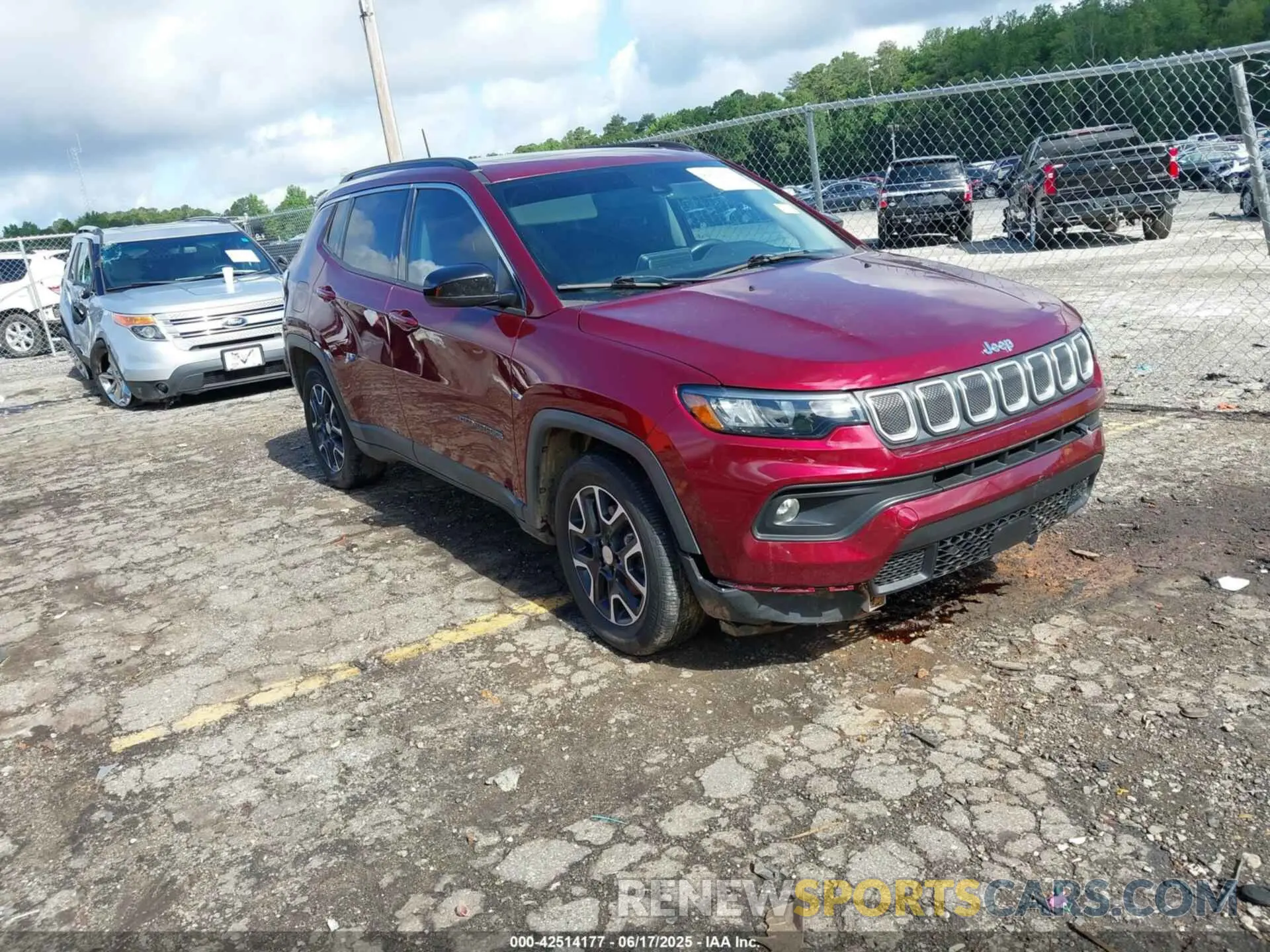 1 fotografías del automóvil dañado 3C4NJCBB6NT119409 JEEP COMPASS 2022