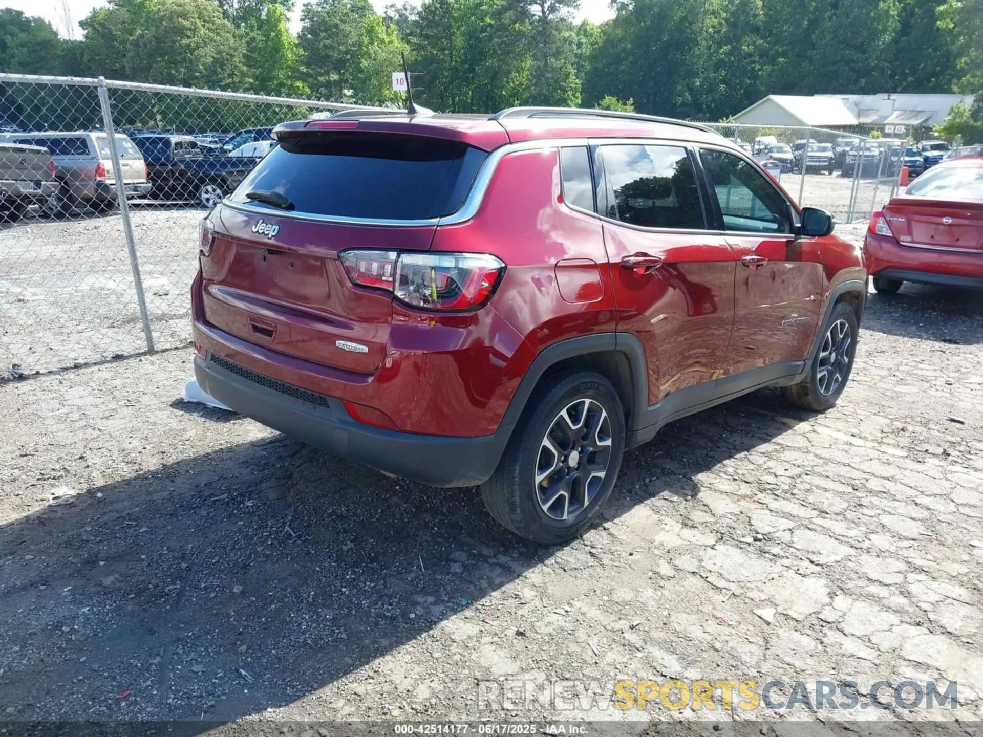 4 fotografías del automóvil dañado 3C4NJCBB6NT119409 JEEP COMPASS 2022