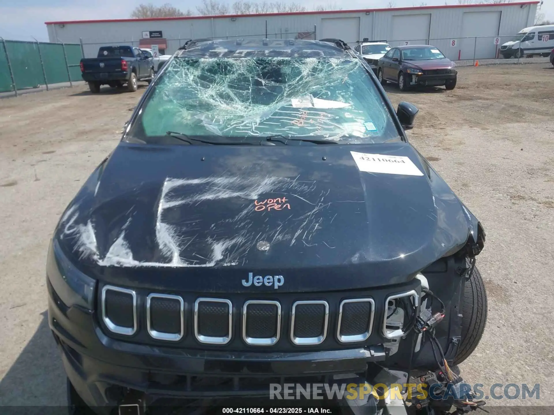 6 fotografías del automóvil dañado 3C4NJCBB6NT229649 JEEP COMPASS 2022