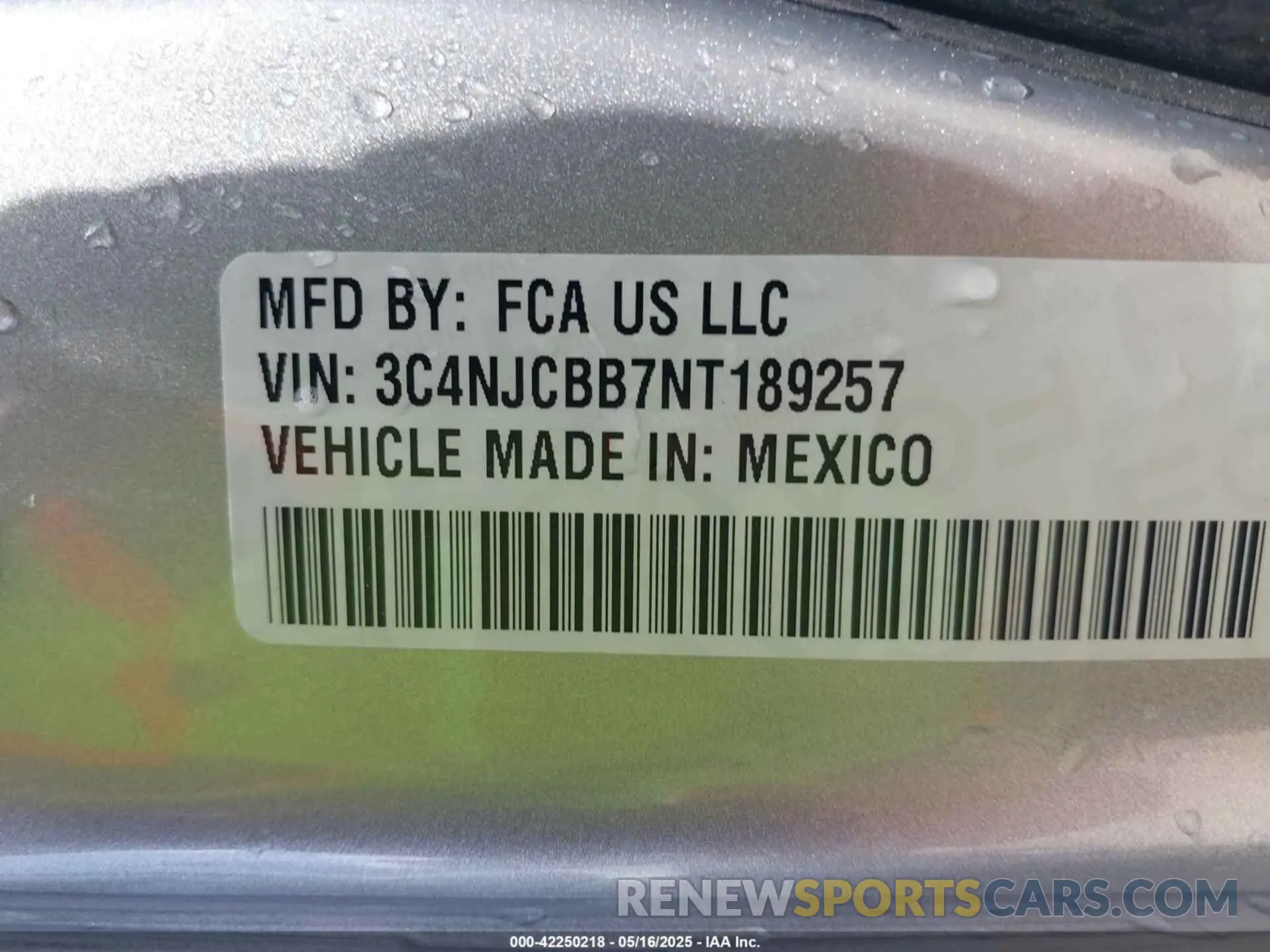 9 fotografías del automóvil dañado 3C4NJCBB7NT189257 JEEP COMPASS 2022