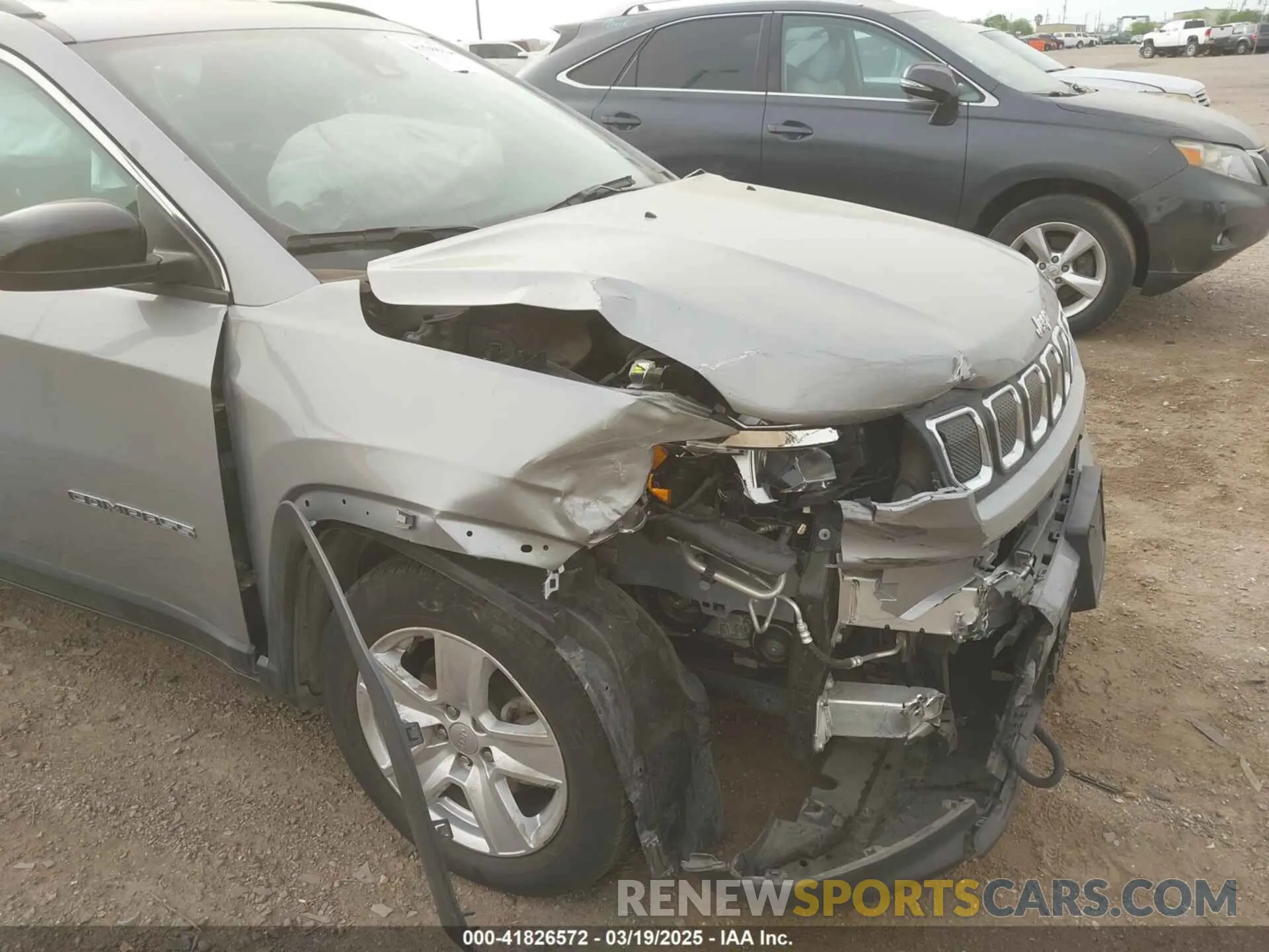 6 fotografías del automóvil dañado 3C4NJCBB8NT204932 JEEP COMPASS 2022