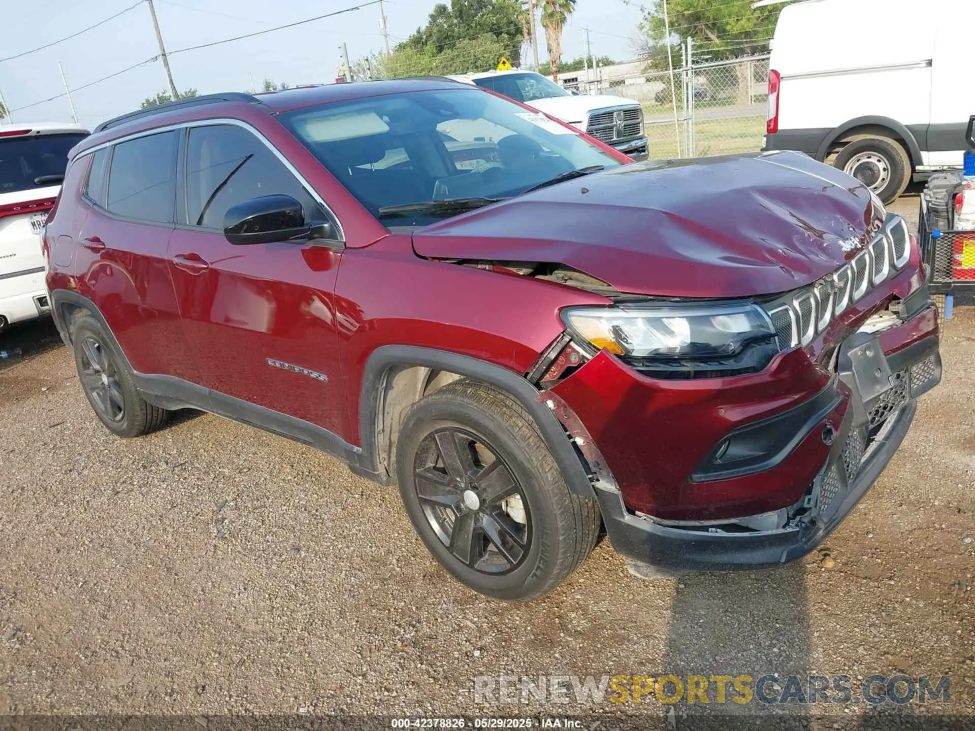 1 fotografías del automóvil dañado 3C4NJCBB9NT109506 JEEP COMPASS 2022