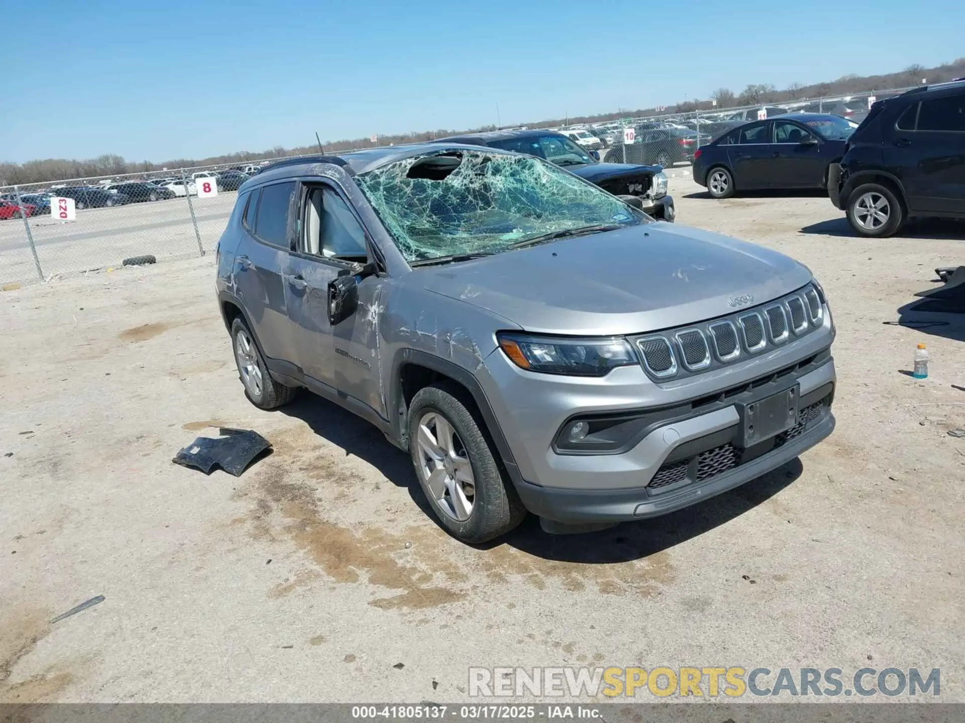 1 fotografías del automóvil dañado 3C4NJCBB9NT192421 JEEP COMPASS 2022