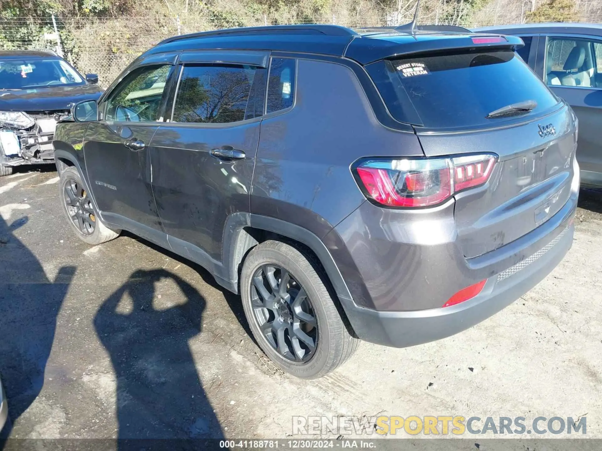 3 fotografías del automóvil dañado 3C4NJCBBXNT188054 JEEP COMPASS 2022