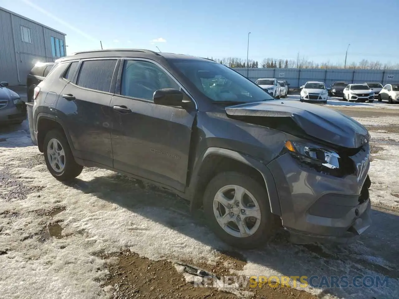 4 fotografías del automóvil dañado 3C4NJDABXNT120425 JEEP COMPASS 2022