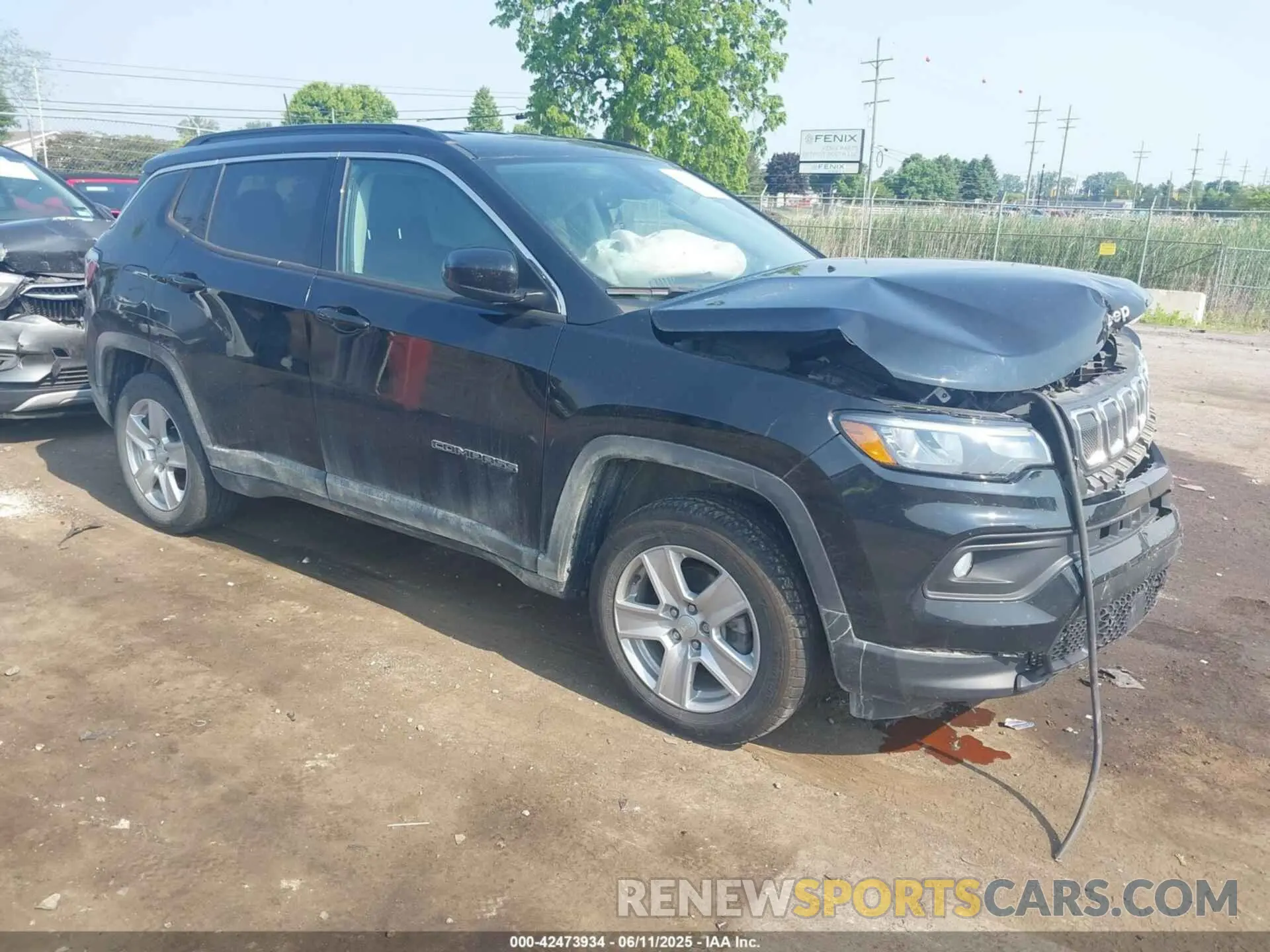 1 fotografías del automóvil dañado 3C4NJDBB0NT216921 JEEP COMPASS 2022