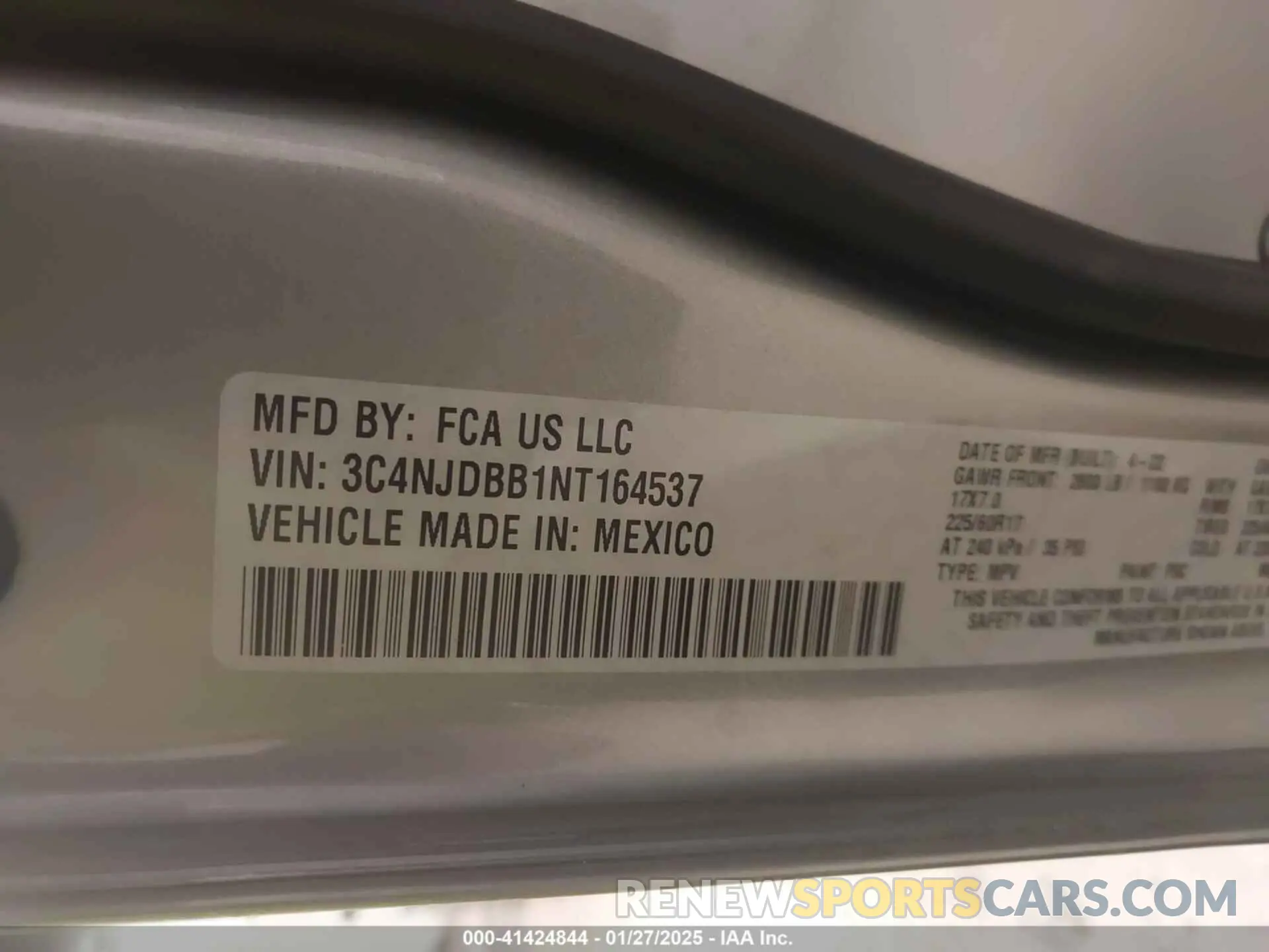 9 fotografías del automóvil dañado 3C4NJDBB1NT164537 JEEP COMPASS 2022