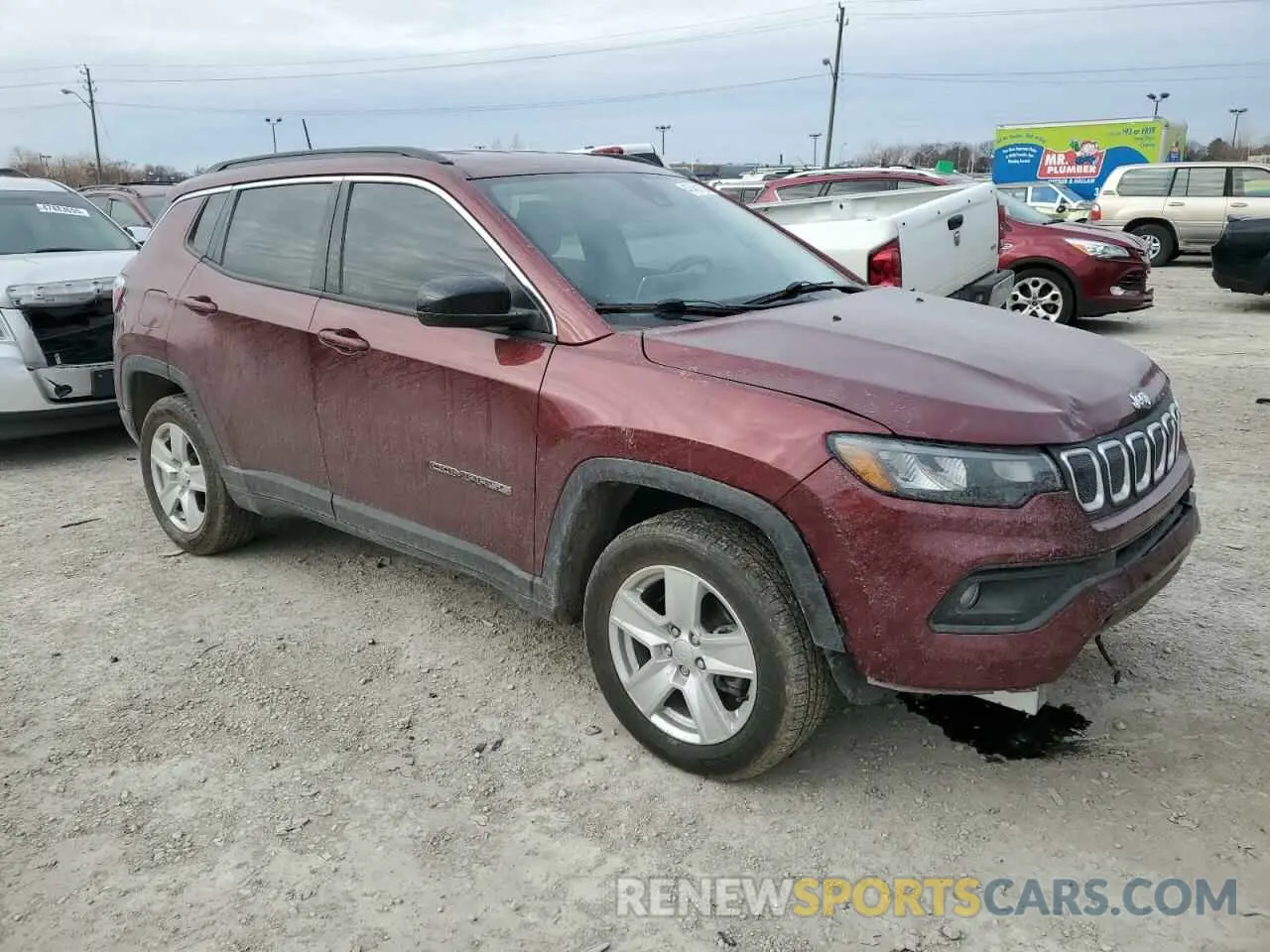 4 fotografías del automóvil dañado 3C4NJDBB2NT111913 JEEP COMPASS 2022