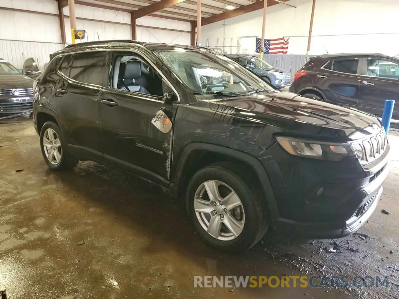 4 fotografías del automóvil dañado 3C4NJDBB2NT158326 JEEP COMPASS 2022