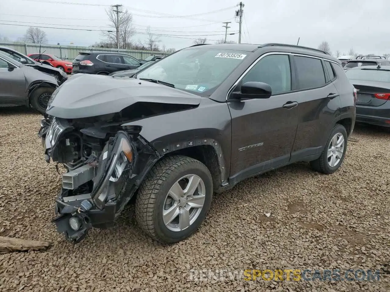 1 fotografías del automóvil dañado 3C4NJDBB5NT104566 JEEP COMPASS 2022