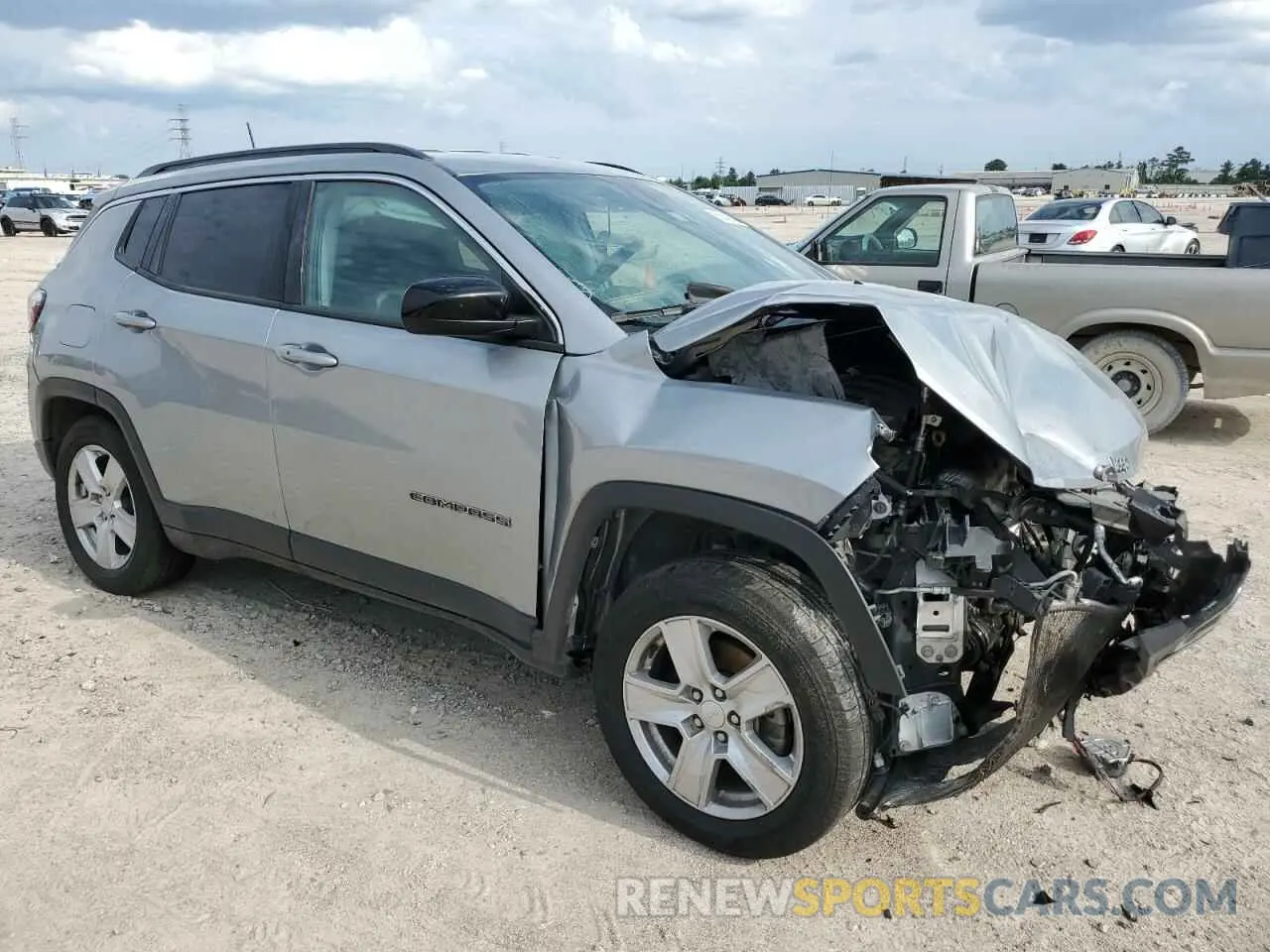 4 fotografías del automóvil dañado 3C4NJDBB5NT178960 JEEP COMPASS 2022