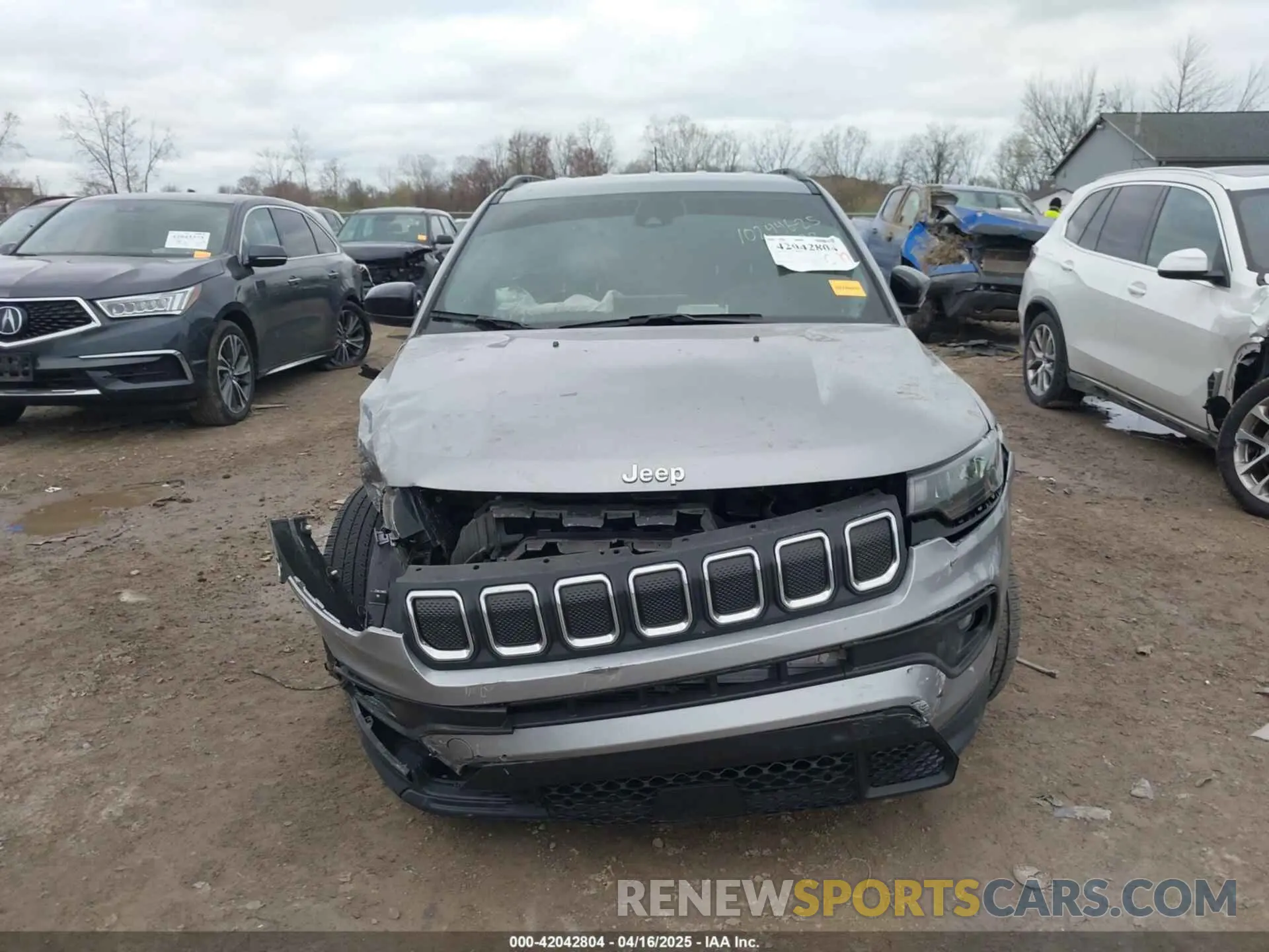 12 fotografías del automóvil dañado 3C4NJDBB5NT216798 JEEP COMPASS 2022