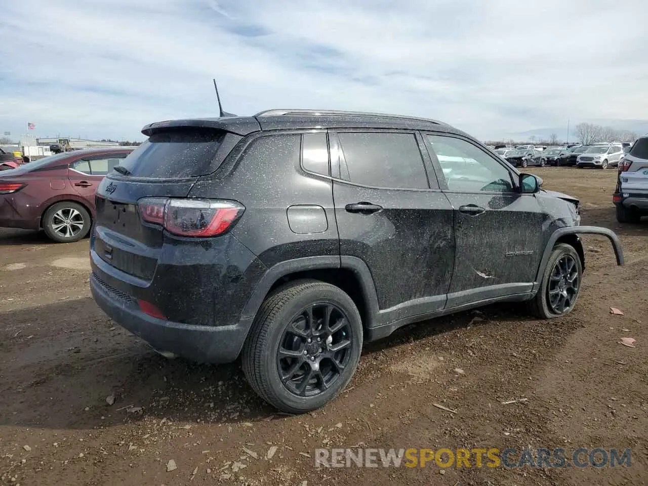 3 fotografías del automóvil dañado 3C4NJDBB7NT194299 JEEP COMPASS 2022