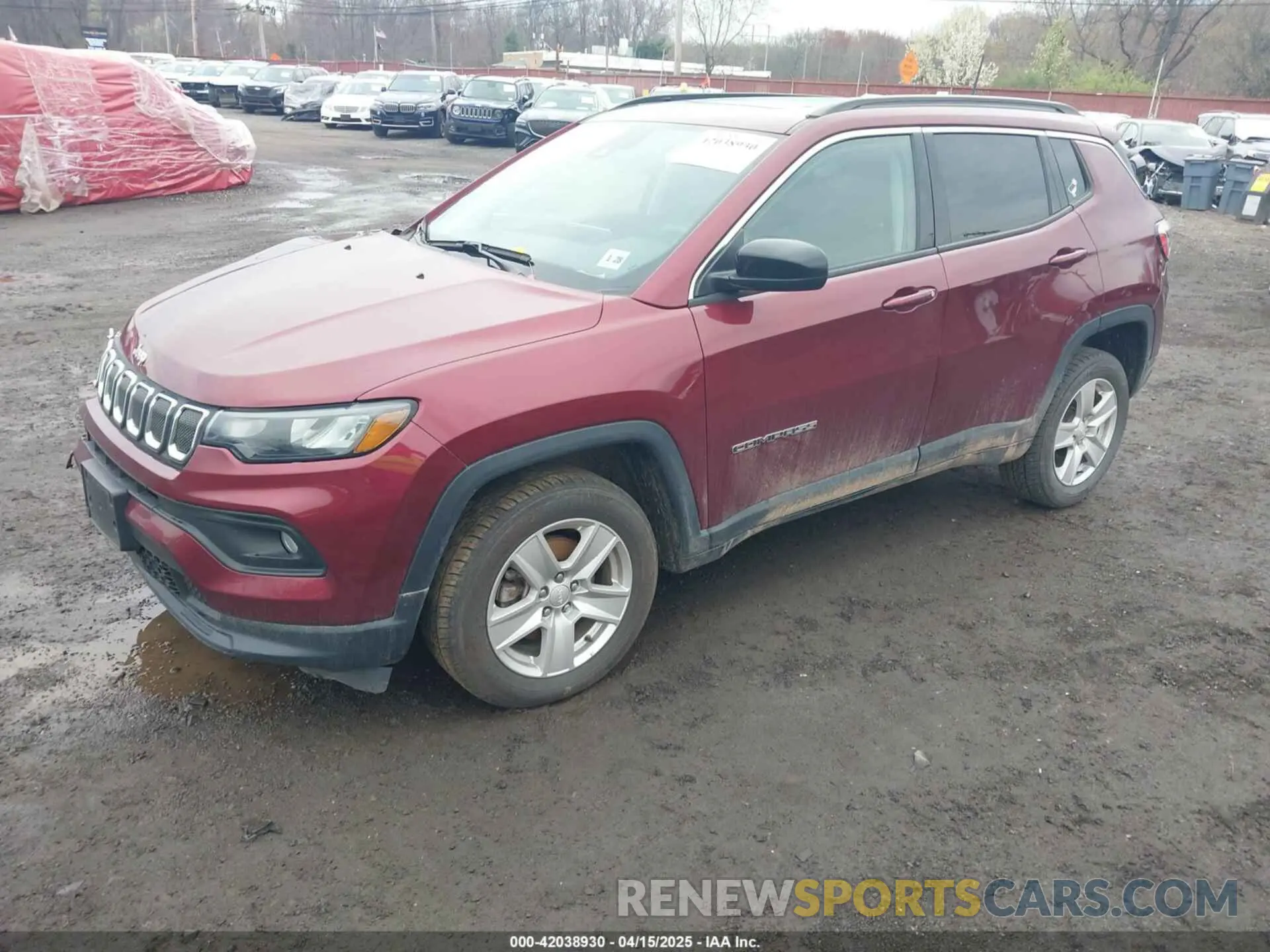 2 fotografías del automóvil dañado 3C4NJDBB7NT206323 JEEP COMPASS 2022