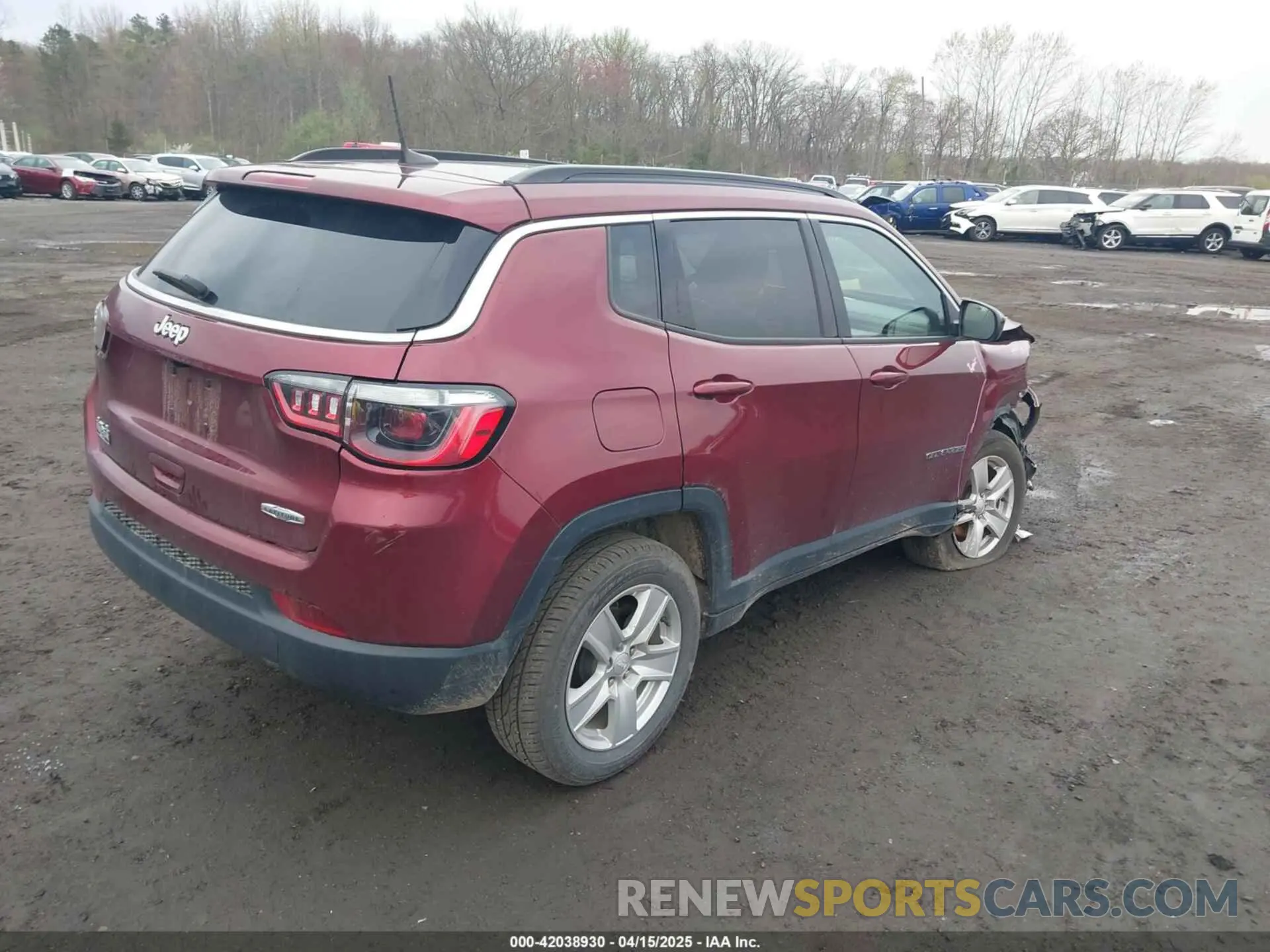 4 fotografías del automóvil dañado 3C4NJDBB7NT206323 JEEP COMPASS 2022