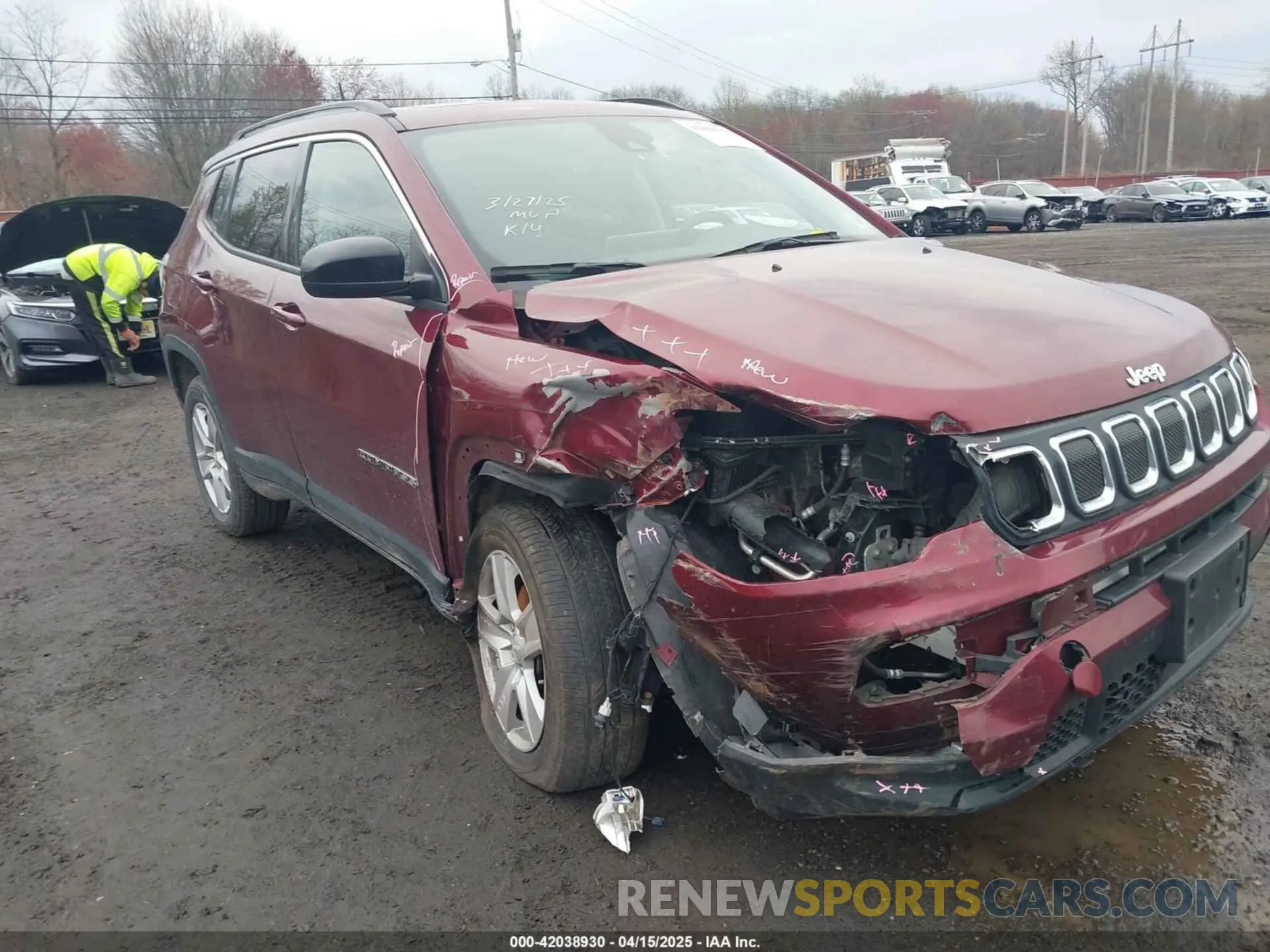 6 fotografías del automóvil dañado 3C4NJDBB7NT206323 JEEP COMPASS 2022