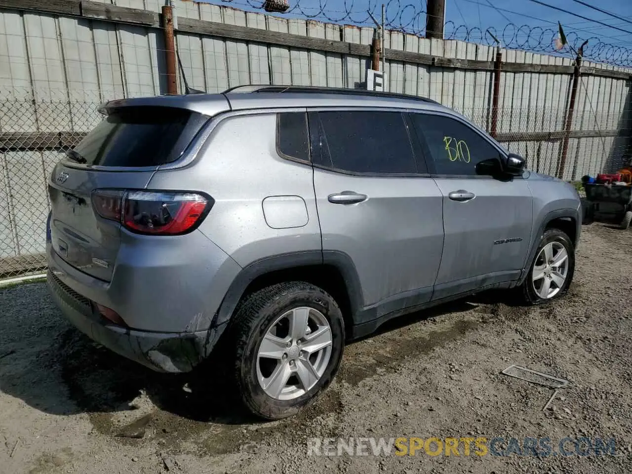 3 fotografías del automóvil dañado 3C4NJDBB7NT209884 JEEP COMPASS 2022