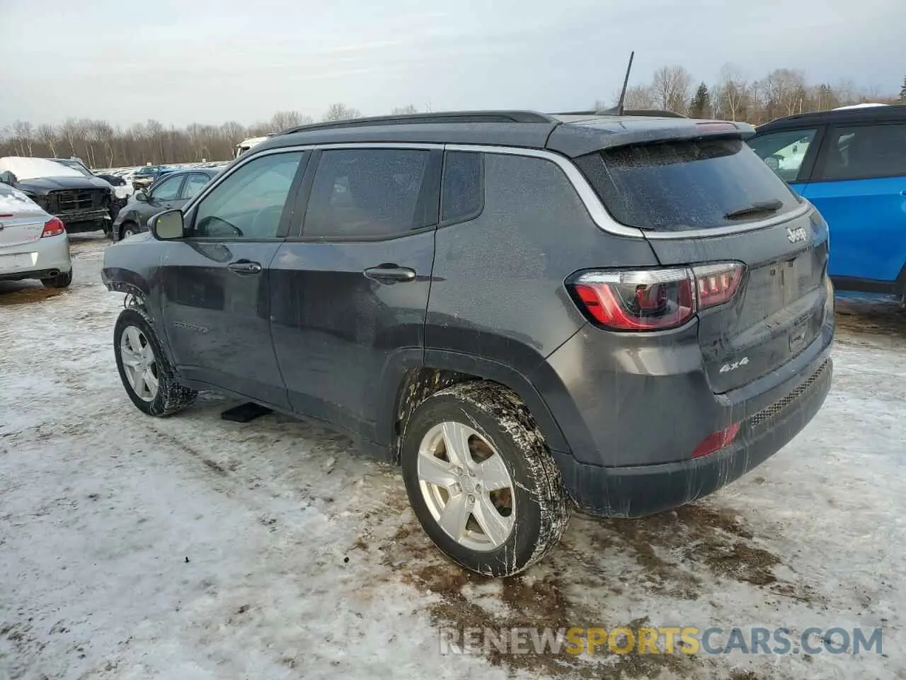 2 fotografías del automóvil dañado 3C4NJDBB9NT125467 JEEP COMPASS 2022