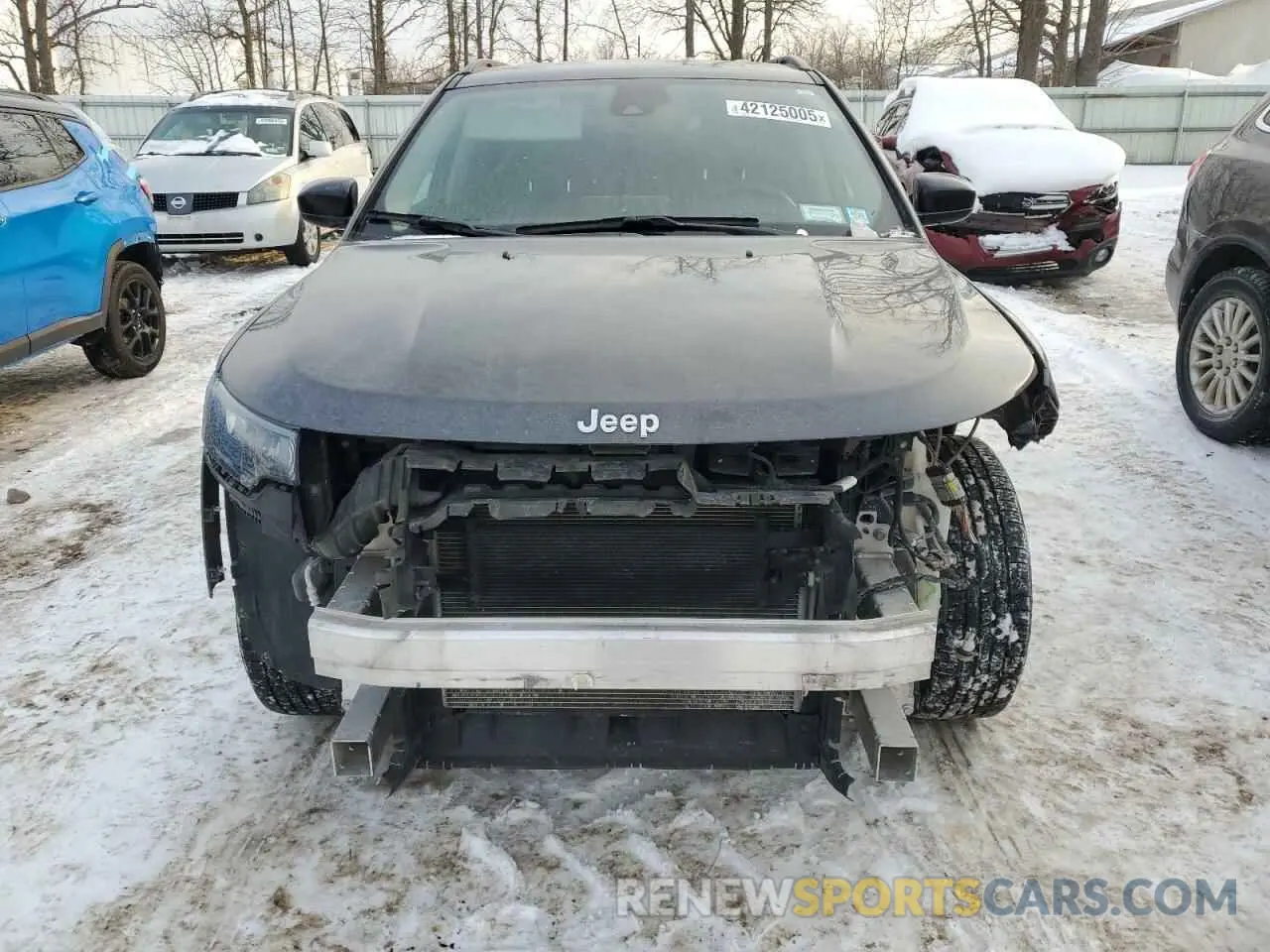 5 fotografías del automóvil dañado 3C4NJDBB9NT125467 JEEP COMPASS 2022