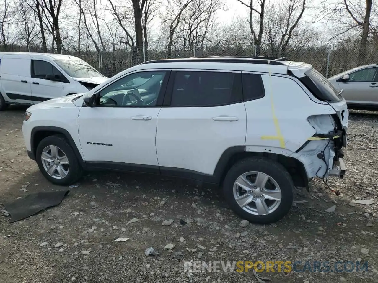2 fotografías del automóvil dañado 3C4NJDBBXNT210334 JEEP COMPASS 2022