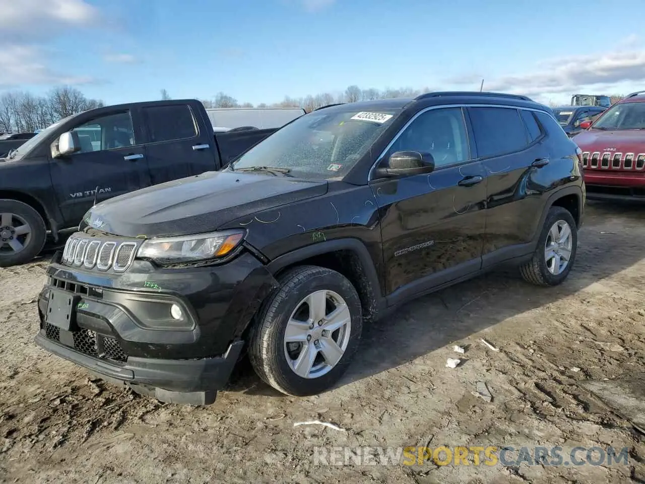 1 fotografías del automóvil dañado 3C4NJDBBXNT230180 JEEP COMPASS 2022