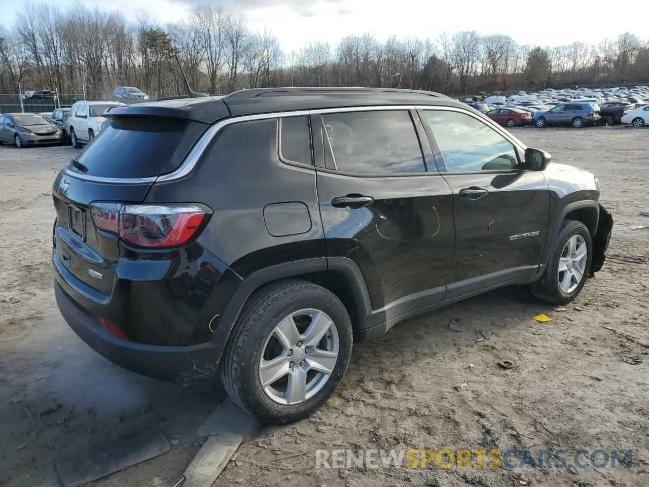 3 fotografías del automóvil dañado 3C4NJDBBXNT230180 JEEP COMPASS 2022