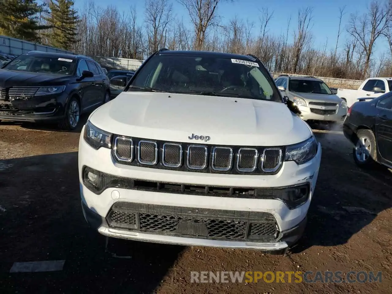 5 fotografías del automóvil dañado 3C4NJDCB0NT180288 JEEP COMPASS 2022