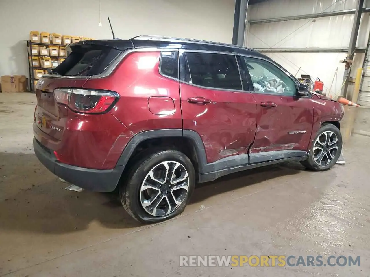 3 fotografías del automóvil dañado 3C4NJDCB0NT180307 JEEP COMPASS 2022