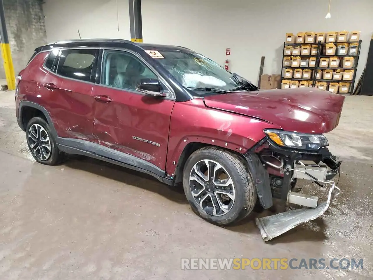 4 fotografías del automóvil dañado 3C4NJDCB0NT180307 JEEP COMPASS 2022
