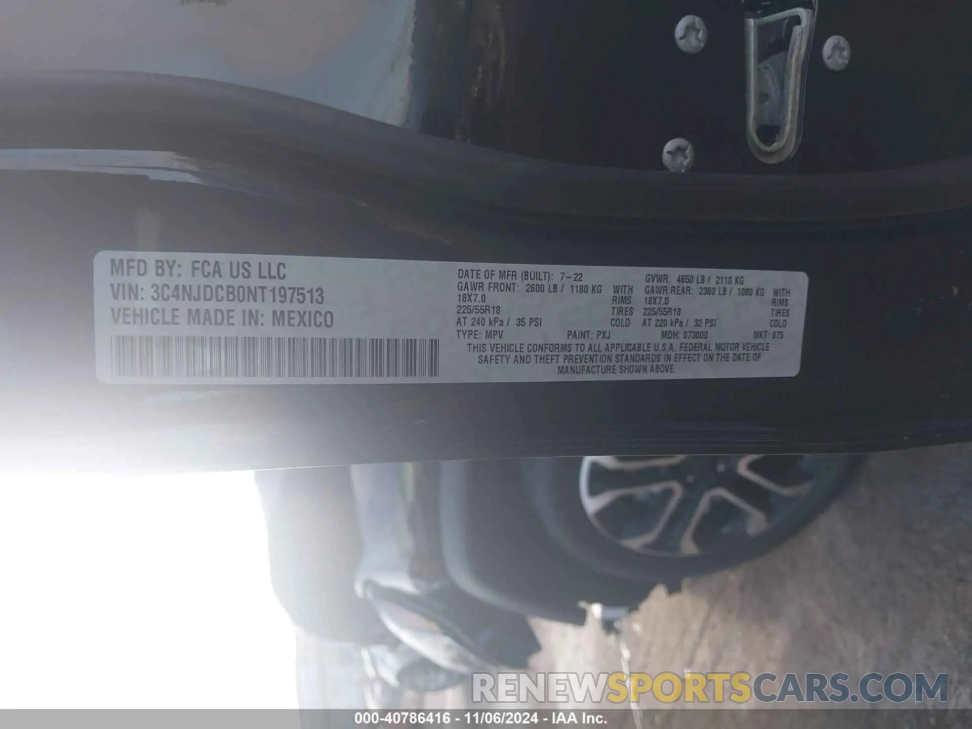9 fotografías del automóvil dañado 3C4NJDCB0NT197513 JEEP COMPASS 2022