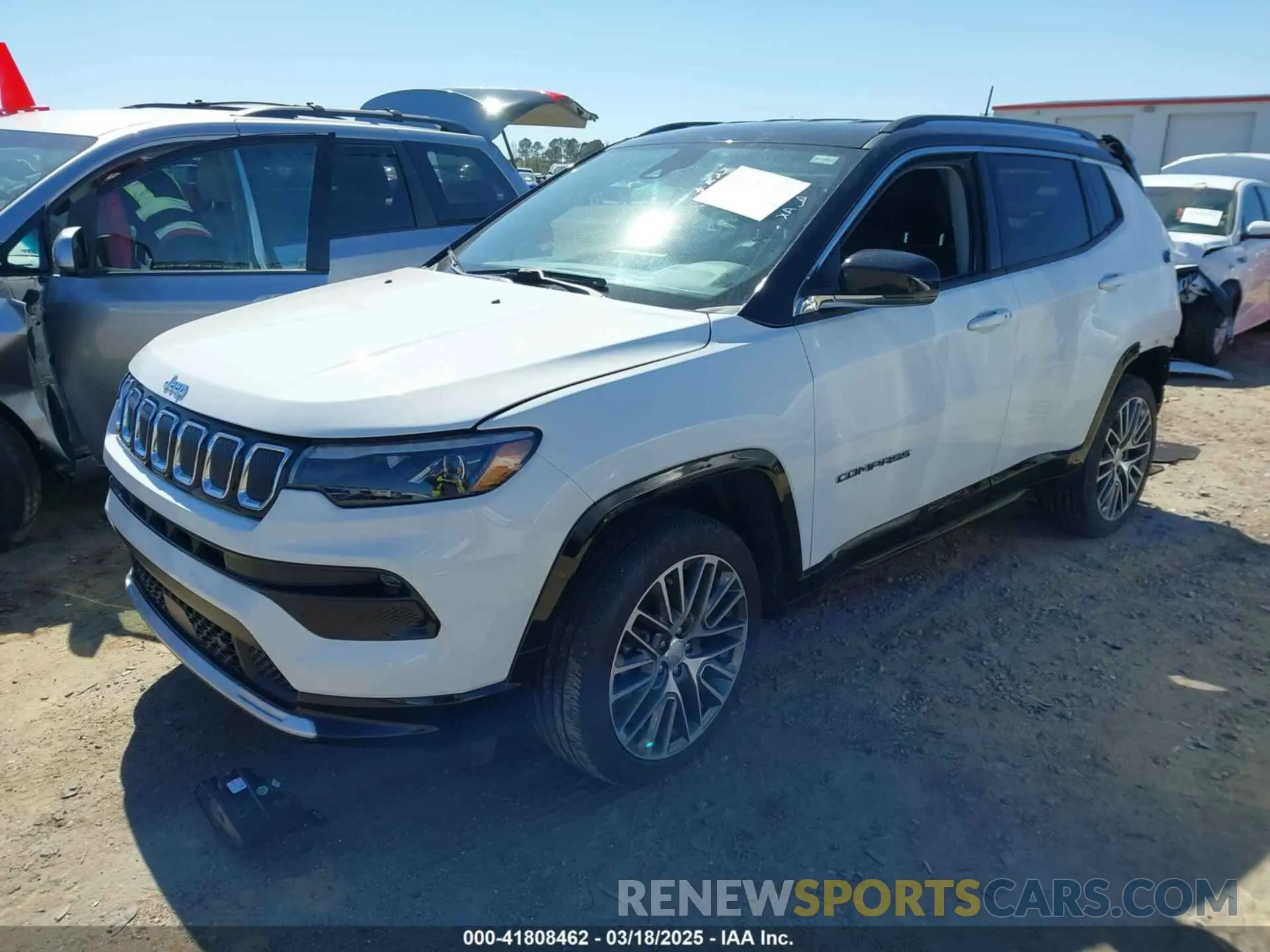 2 fotografías del automóvil dañado 3C4NJDCB1NT149826 JEEP COMPASS 2022