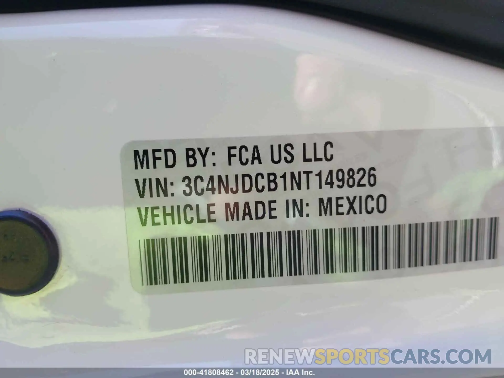 9 fotografías del automóvil dañado 3C4NJDCB1NT149826 JEEP COMPASS 2022