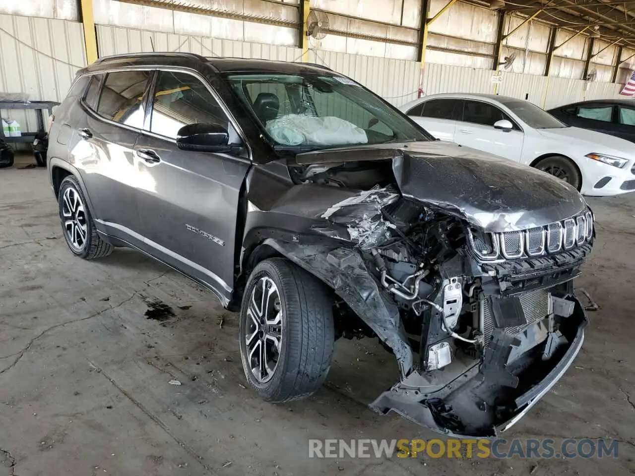4 fotografías del automóvil dañado 3C4NJDCB1NT211385 JEEP COMPASS 2022