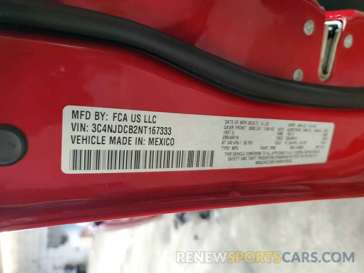 13 fotografías del automóvil dañado 3C4NJDCB2NT167333 JEEP COMPASS 2022