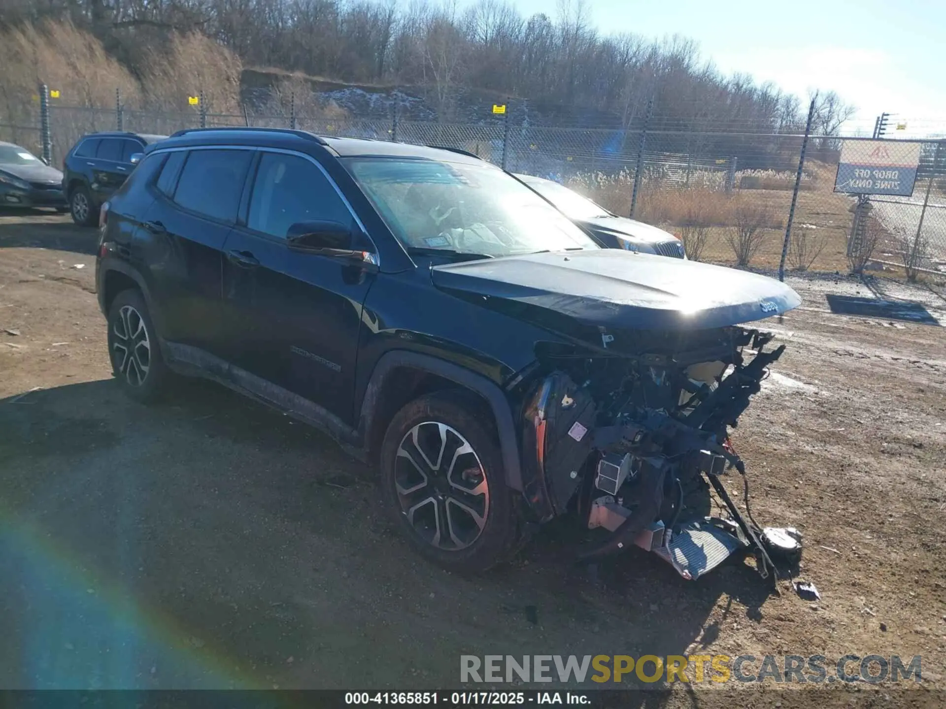 1 fotografías del automóvil dañado 3C4NJDCB4NT150078 JEEP COMPASS 2022