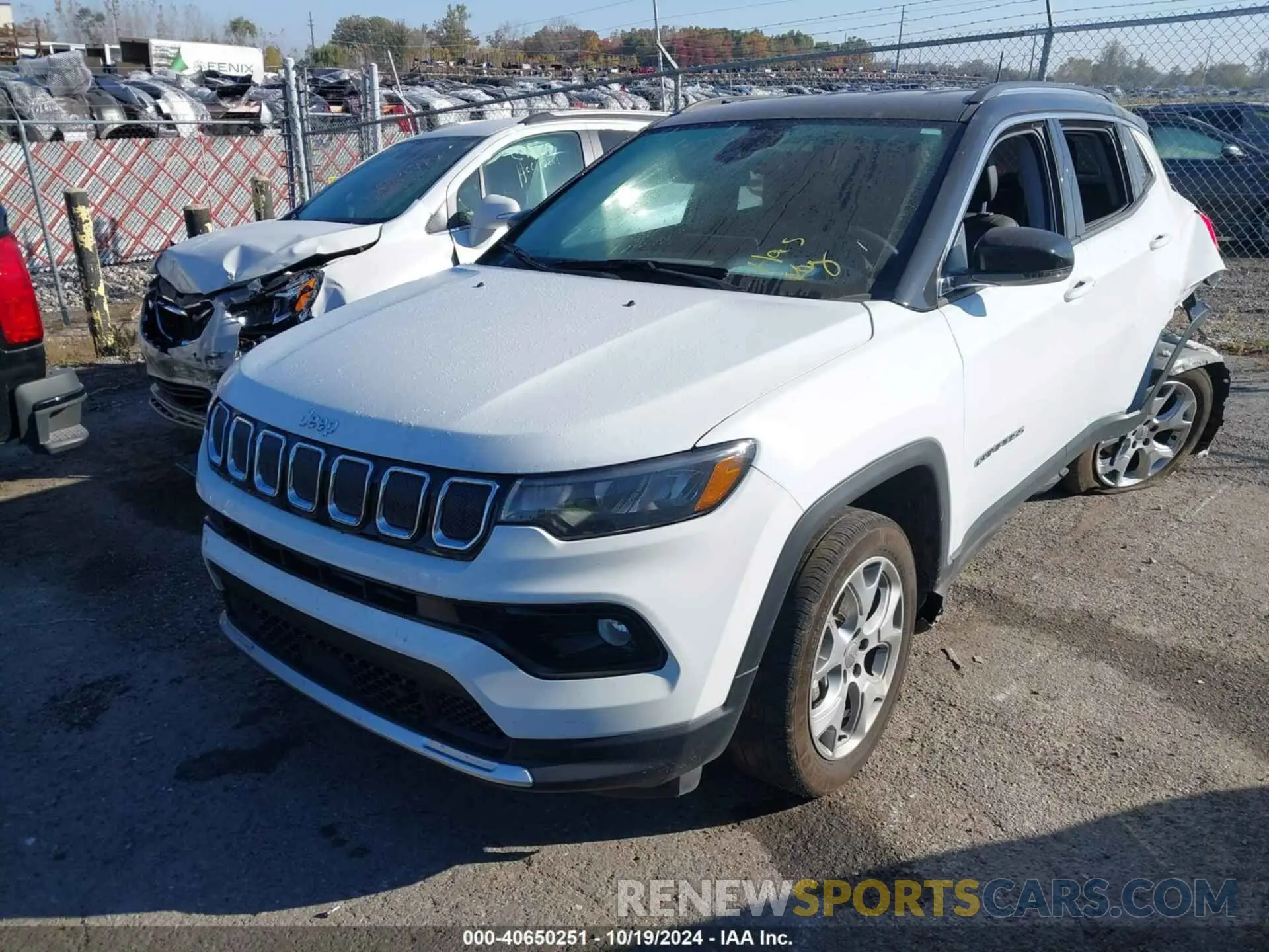 2 fotografías del automóvil dañado 3C4NJDCB5NT141390 JEEP COMPASS 2022