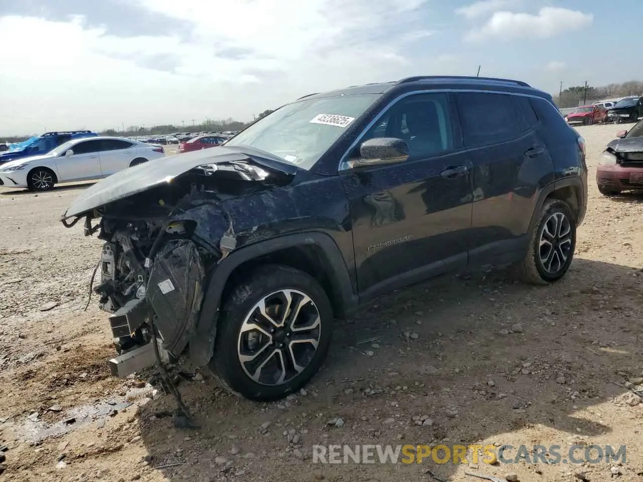 1 fotografías del automóvil dañado 3C4NJDCB6NT100511 JEEP COMPASS 2022