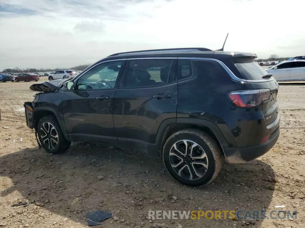 2 fotografías del automóvil dañado 3C4NJDCB6NT100511 JEEP COMPASS 2022