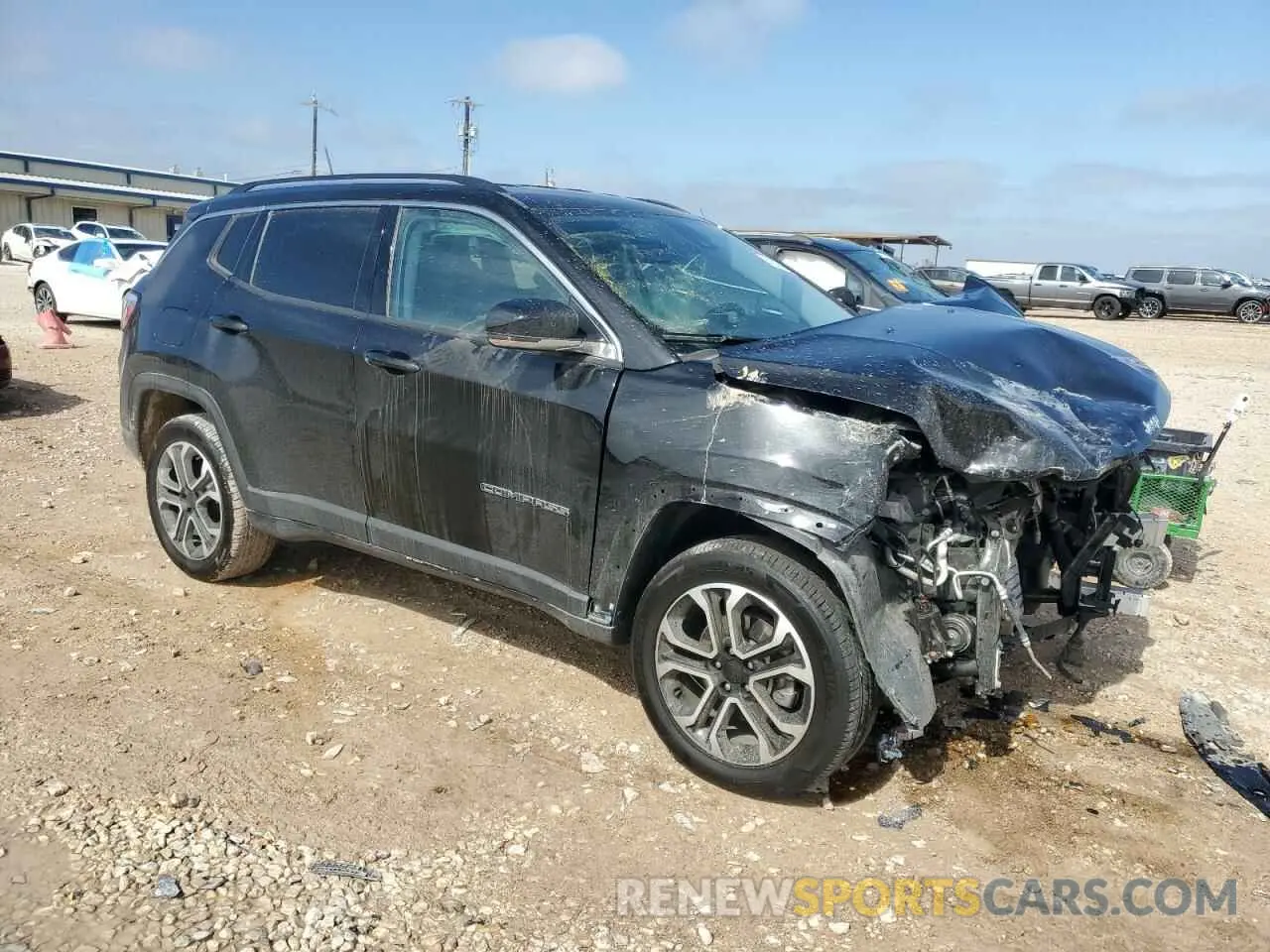 4 fotografías del automóvil dañado 3C4NJDCB6NT100511 JEEP COMPASS 2022