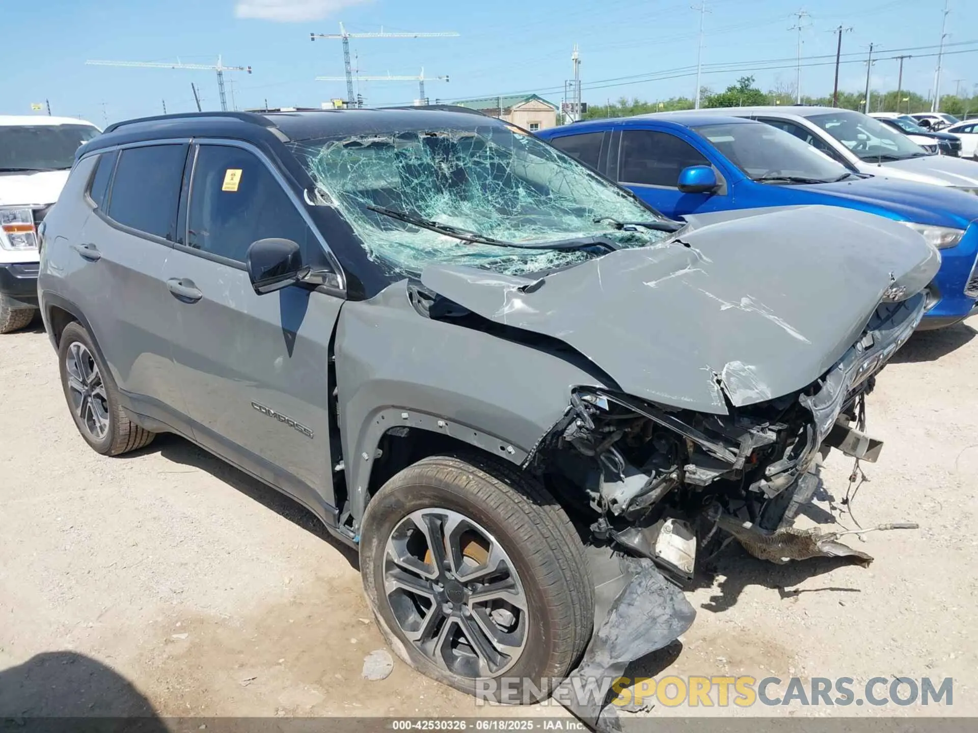 1 fotografías del automóvil dañado 3C4NJDCB7NT101991 JEEP COMPASS 2022