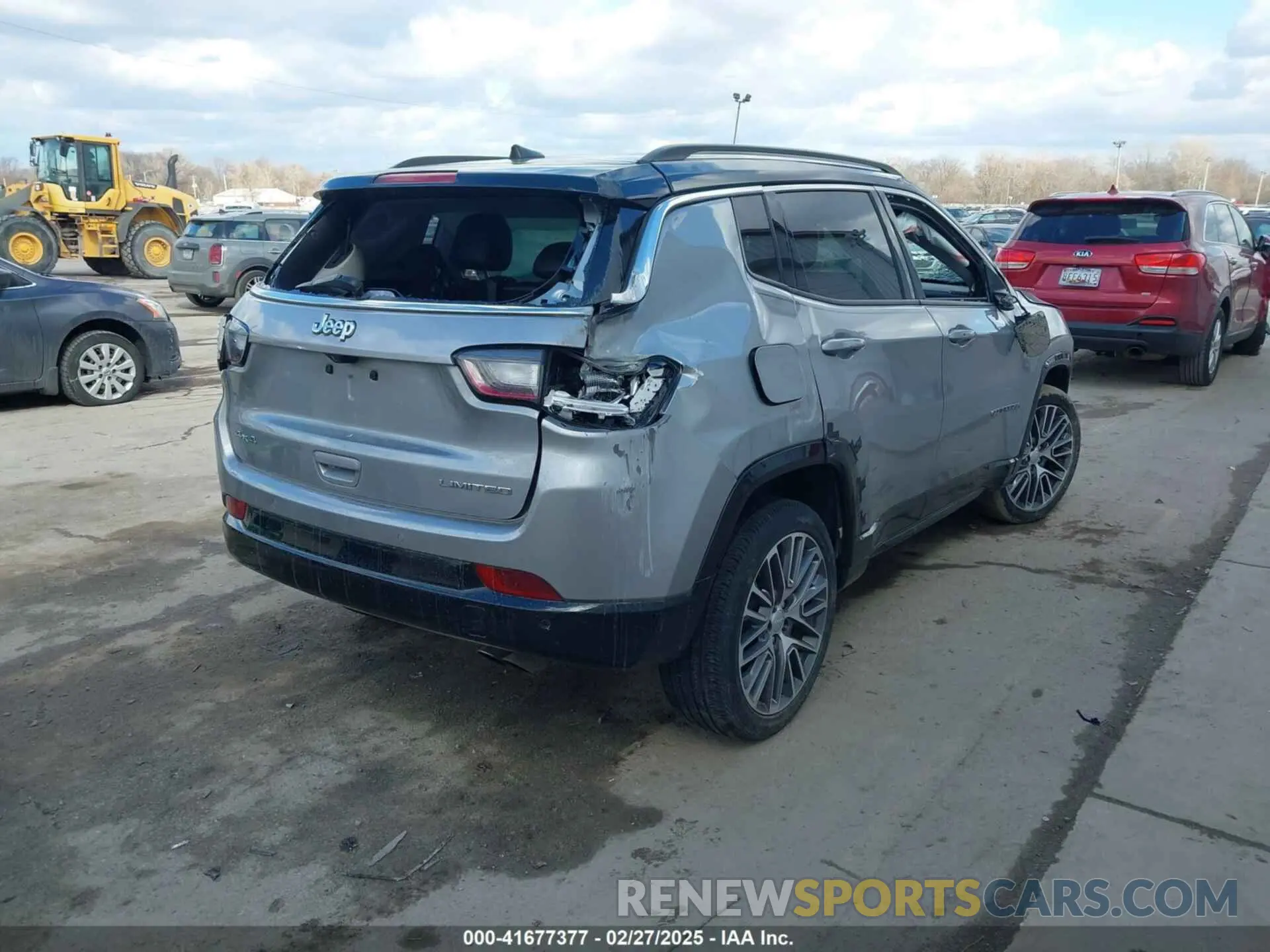 4 fotografías del automóvil dañado 3C4NJDCB8NT115480 JEEP COMPASS 2022