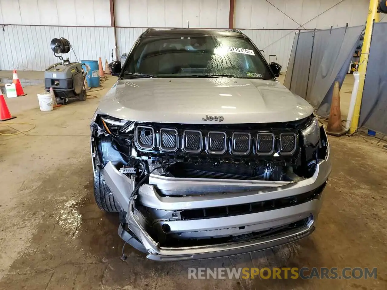 5 fotografías del automóvil dañado 3C4NJDCBXNT140459 JEEP COMPASS 2022