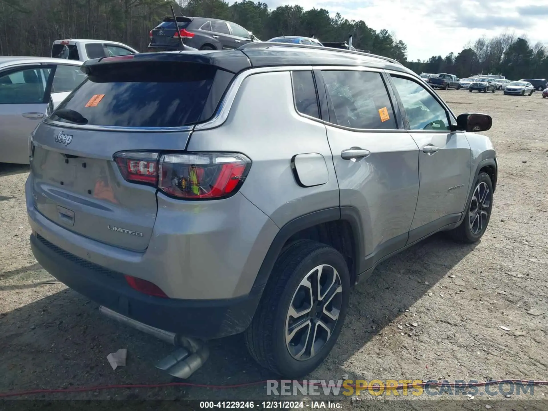 4 fotografías del automóvil dañado 3C4NJDCBXNT158234 JEEP COMPASS 2022